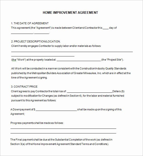 Construction Contract Template Free Download Inspirational Contractors Contract forms Free Templates Resume