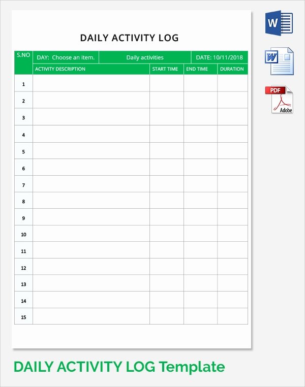 Construction Daily Log Template Awesome Sample Daily Work Report Template 22 Free Documents In