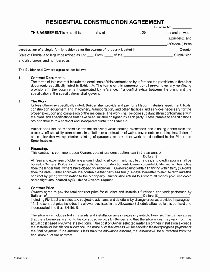 Construction Job Completion Sign Off form Awesome Image Result for Residential Construction Contract