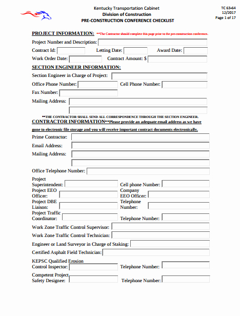 Construction Meeting Minutes Template Unique 8 Pre Construction Meeting Templates Pdf