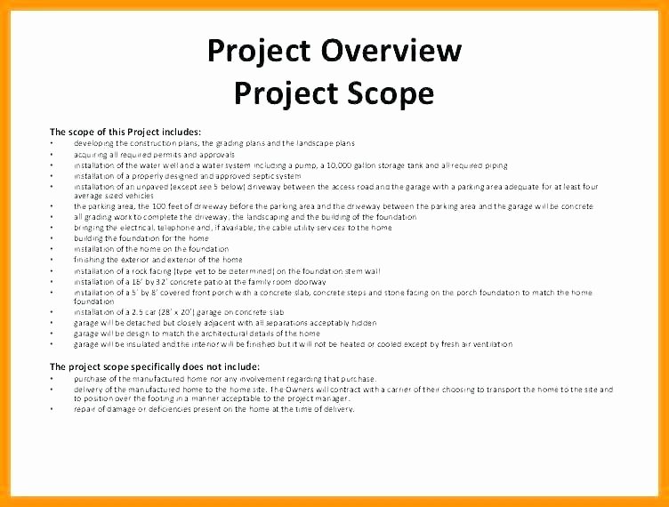 Construction Project Description New Scope Of Work Template Consulting – Ddmoon