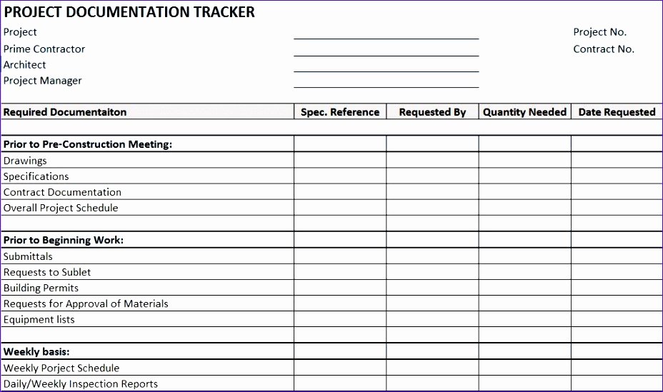 Construction Project Management Templates Awesome 6 Construction Punch List Template Excel Exceltemplates