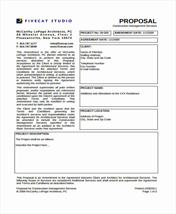 Construction Project Management Templates Inspirational 7 Construction Project Proposal Templates Pdf Word