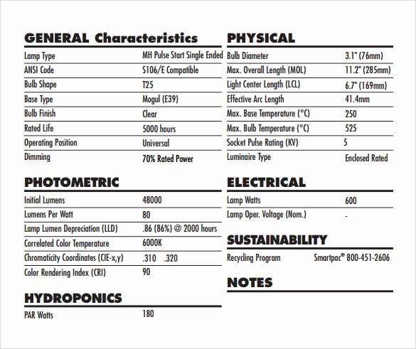 Construction Spec Sheet Template Beautiful 12 Specification Sheet Samples