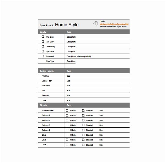 Construction Spec Sheet Template Inspirational Sample Spec Sheet Mucotadkanews