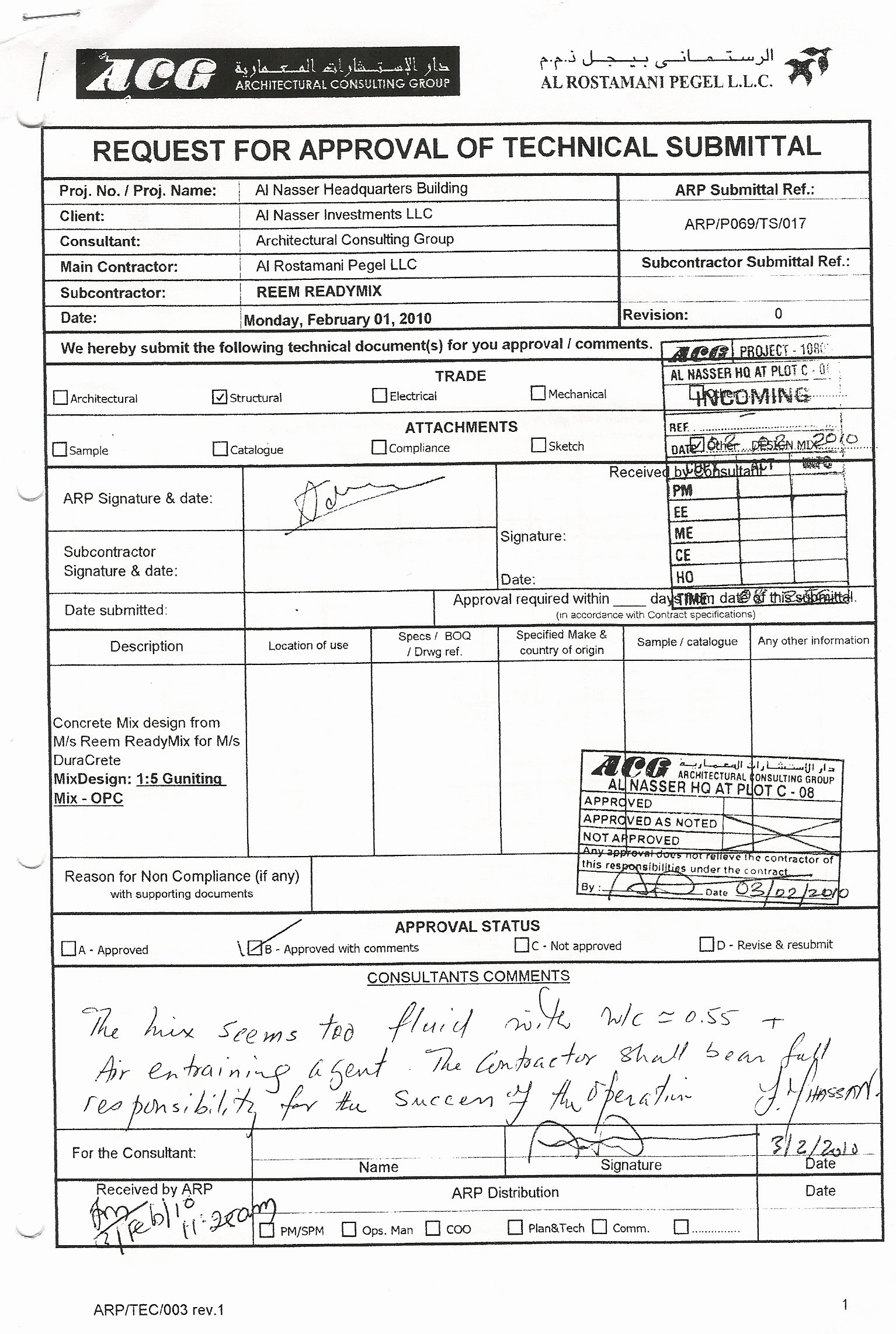 Construction Submittal form Template Awesome Dura Crete Llc