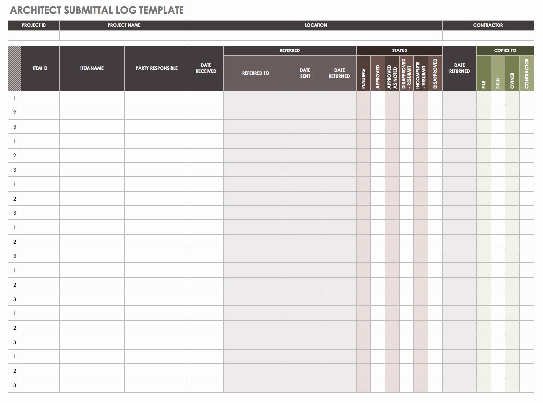 Construction Submittal form Template Luxury How to Manage Construction Submittals