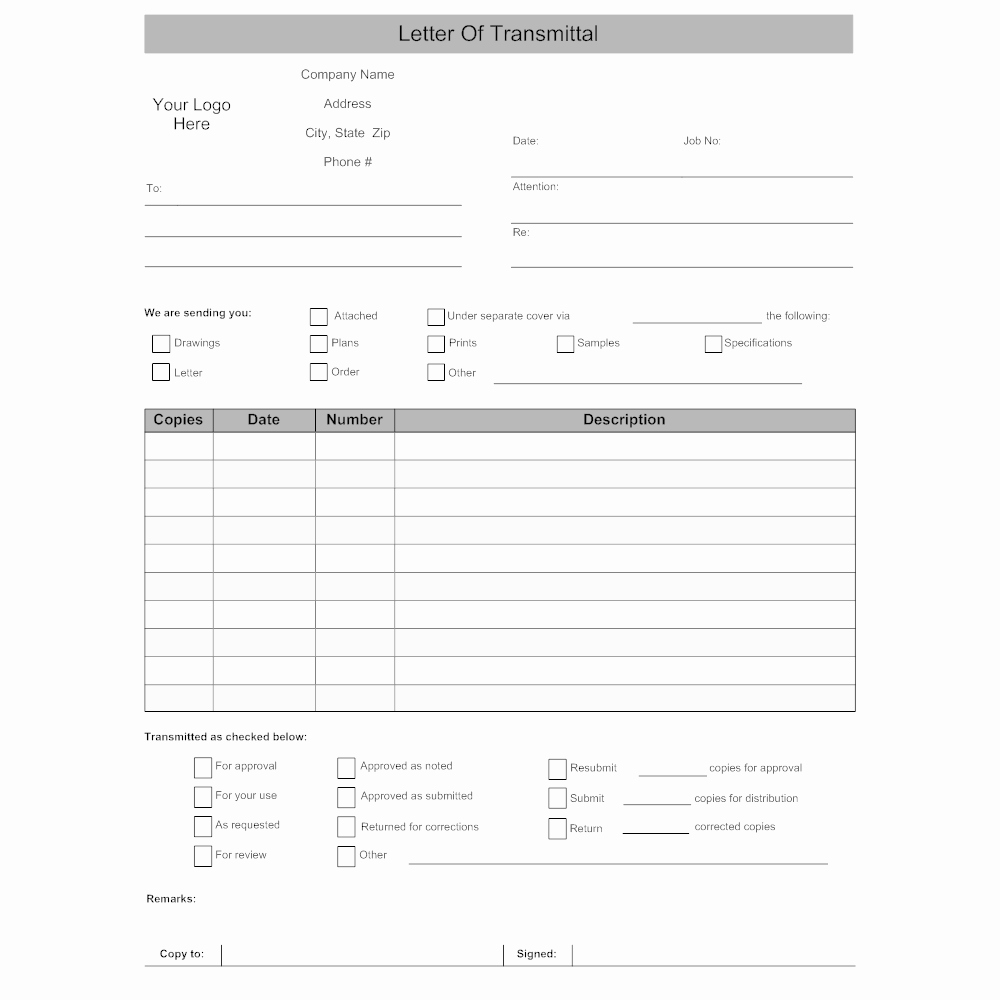 Construction Transmittal form Beautiful 23 Of Transmittal Sheet Template