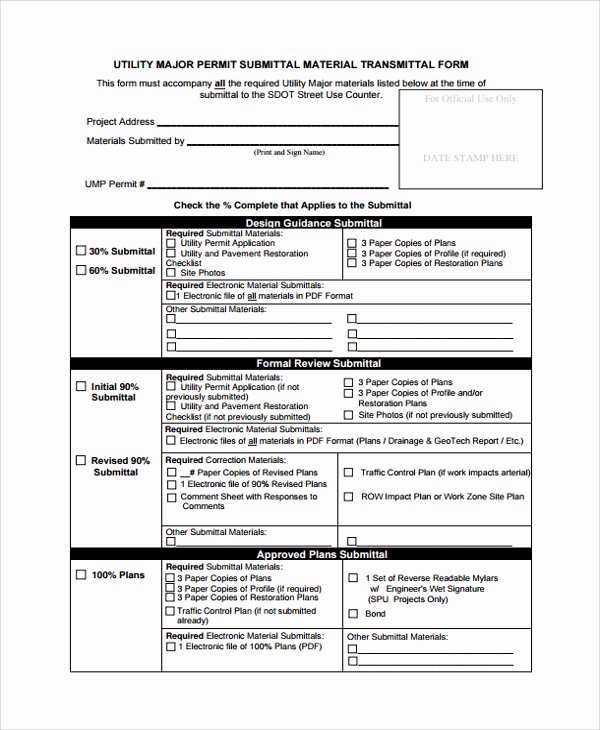 Construction Transmittal form Inspirational Construction Material Submittal form Template Templates