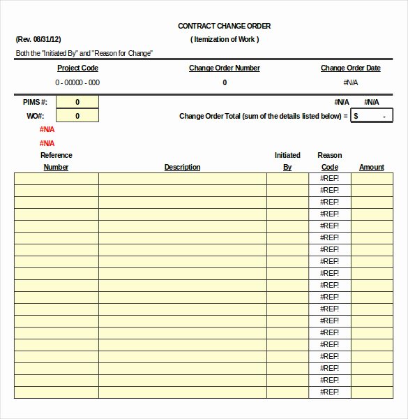 Construction Work order Template Elegant Construction order Template – 10 Free Excel Pdf