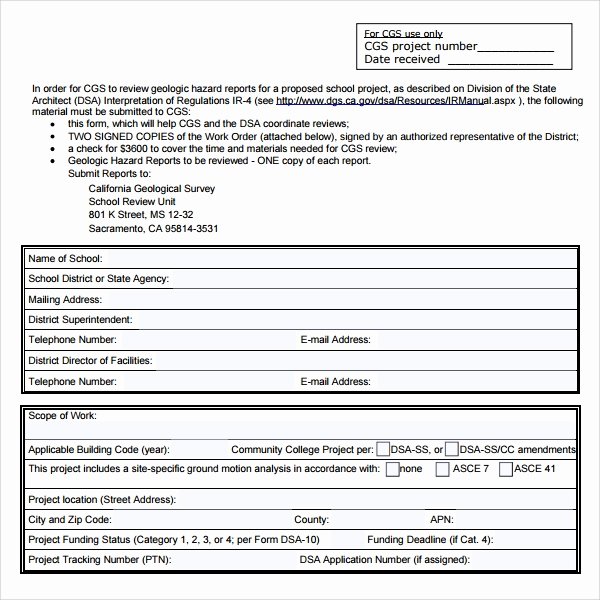 Construction Work order Template Lovely 6 Sample Construction Work order forms – Pdf