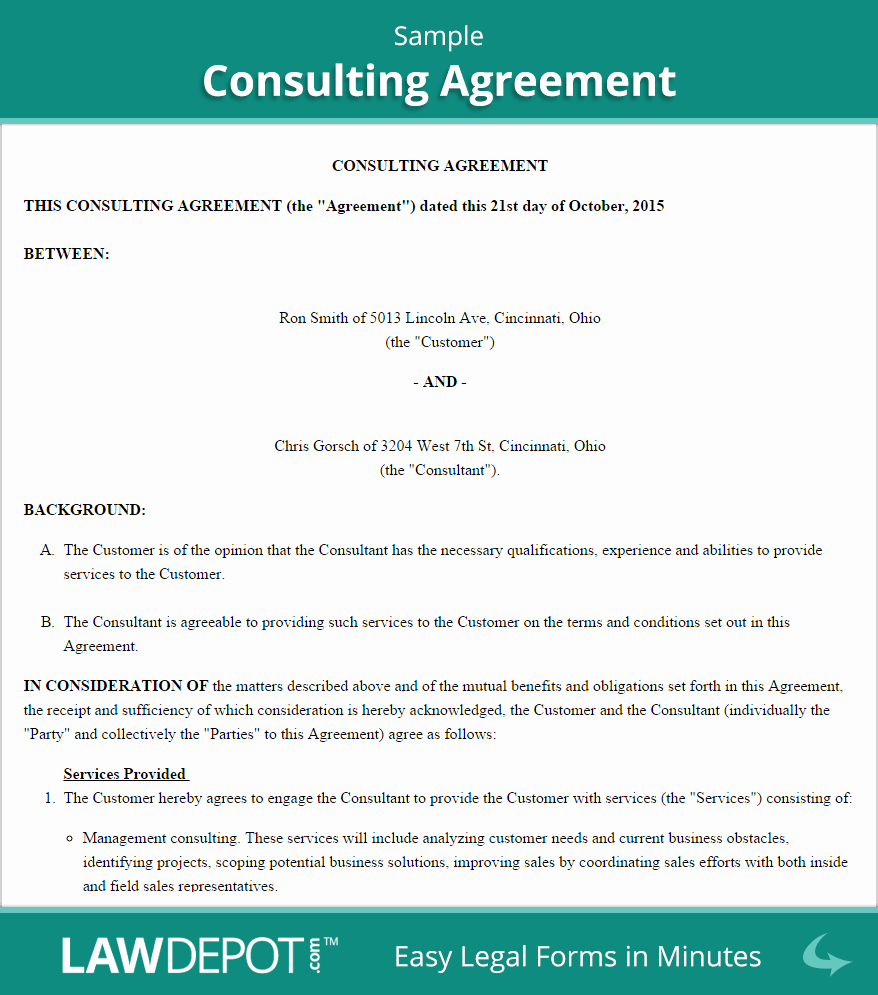 Consultant Fee Schedule Template Elegant 25 Consulting Agreement Samples