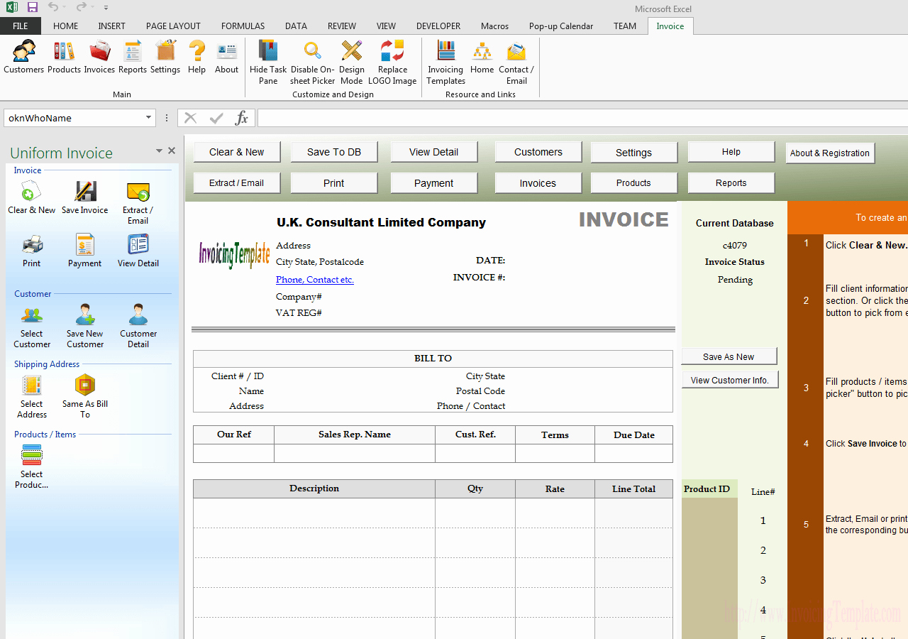 Consultant Fee Schedule Template Luxury Consultant Vat Invoice for U K Limited Pany