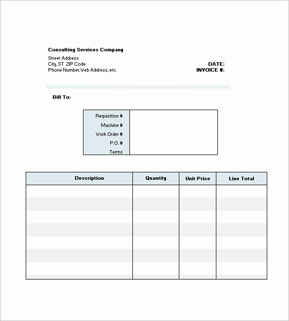 Consulting Invoice Template Word Awesome 4 Consultant Consulting Invoice Template Free Word