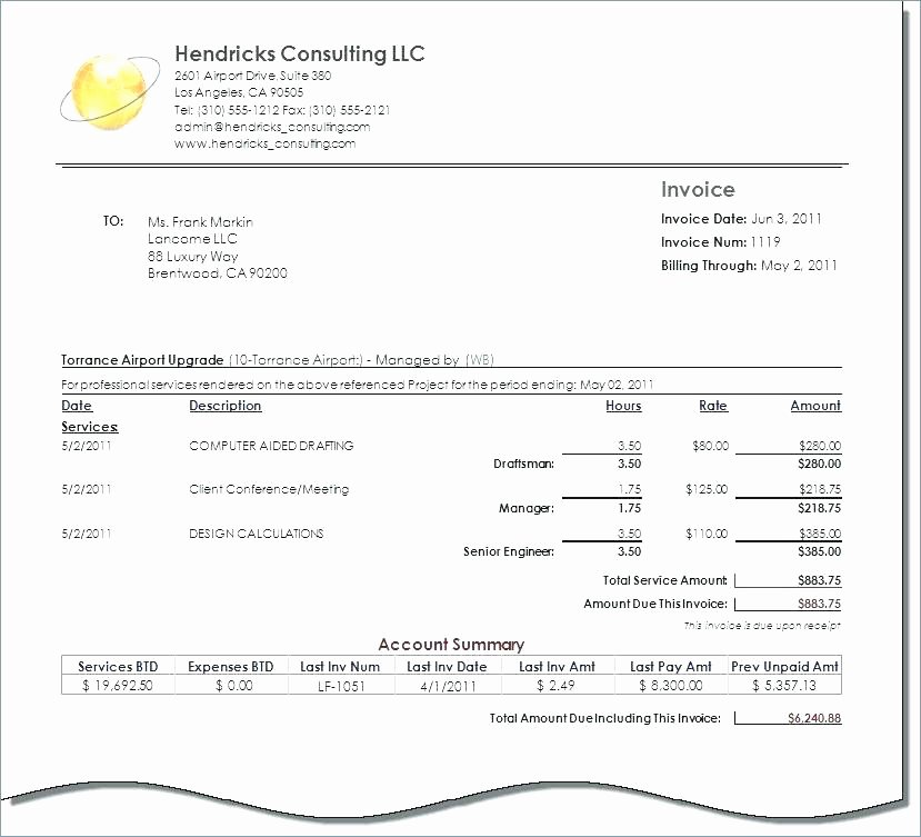 Consulting Invoice Template Word Beautiful 15 Independent Contractor Invoice