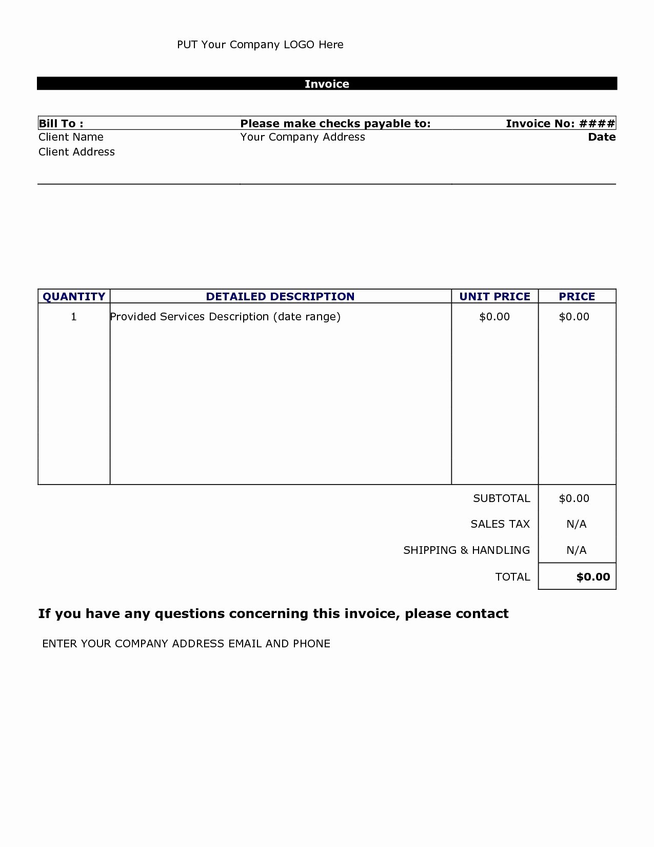 Consulting Invoice Template Word Best Of Consultant Invoice Template Doc