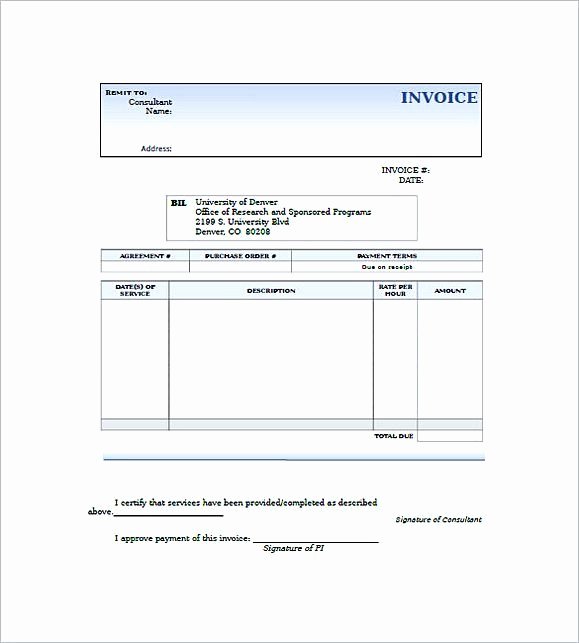 Consulting Invoice Template Word Inspirational Consulting Invoice Templates Free Consultant Invoice