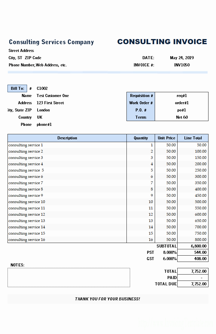 Consulting Invoice Template Word Lovely Word Rent Invoice Template