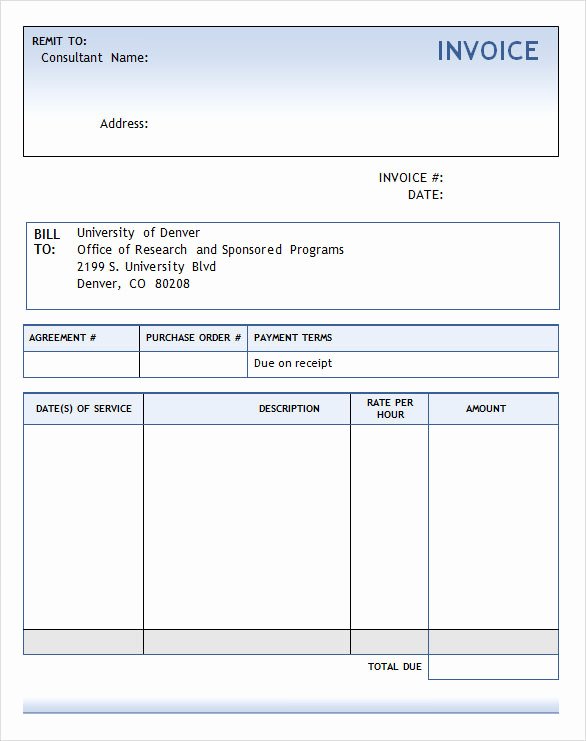 Consulting Invoice Template Word New Consulting Services Invoice Sample Templates Resume