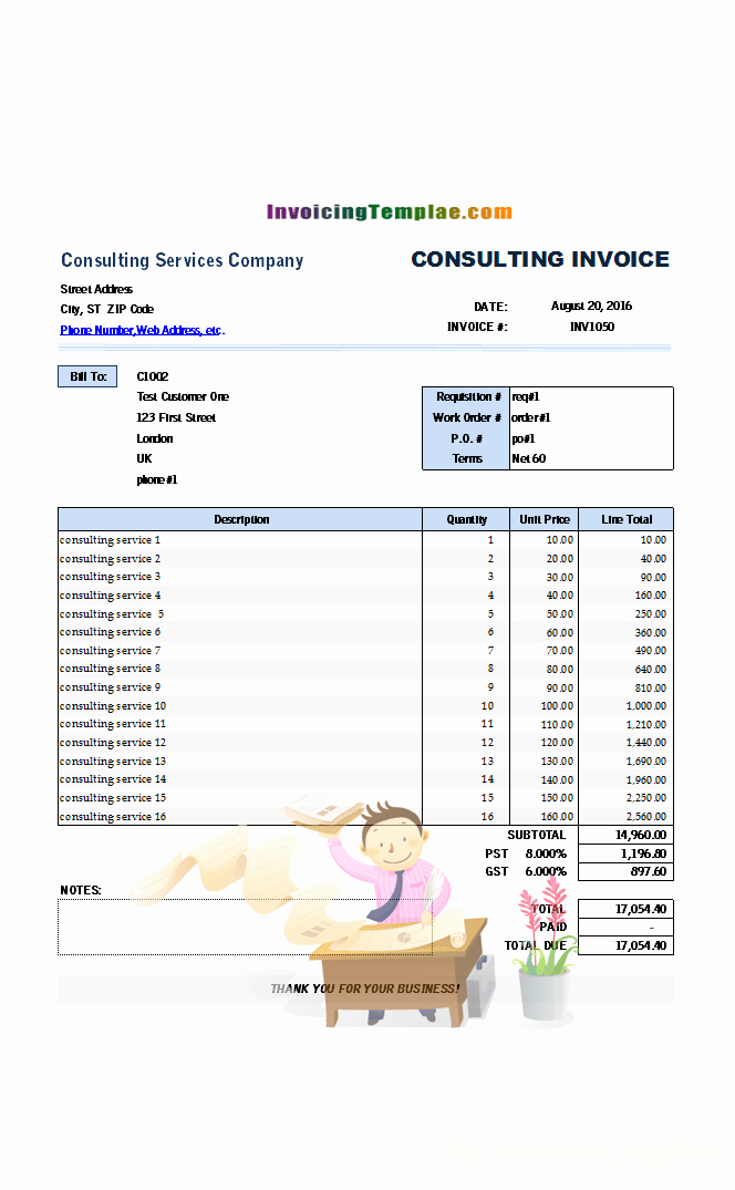 Consulting Invoice Template Word Unique Recruitment Agency Invoice Template