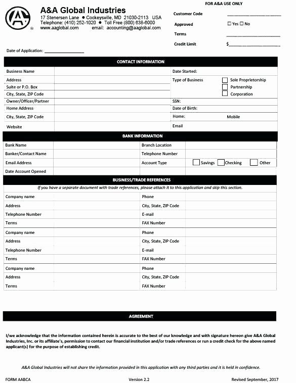 Consumer Credit Application form Elegant Credit Reference form Template – Credit