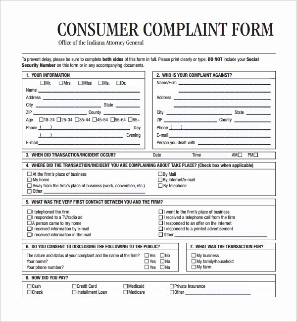 Consumer Credit Application form Luxury 6 Consumer forms – Samples Examples &amp; formats