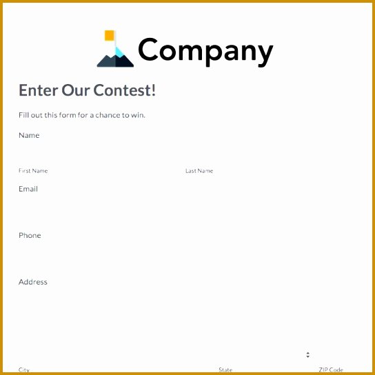 Contest Entry form Template Beautiful 3 Trade Show Lead form Template