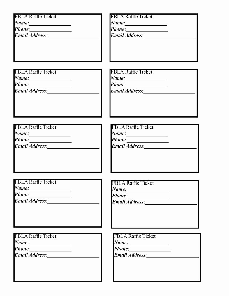 Contest Entry form Template Elegant Raffle Entry form Template