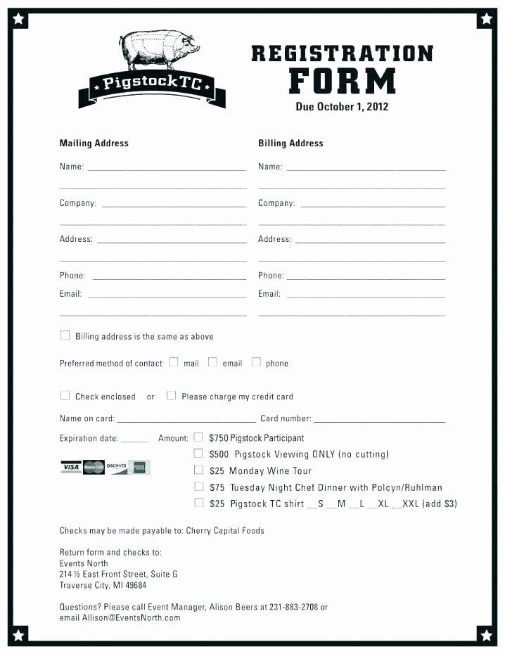 Contest Entry form Template Unique Contest form Template