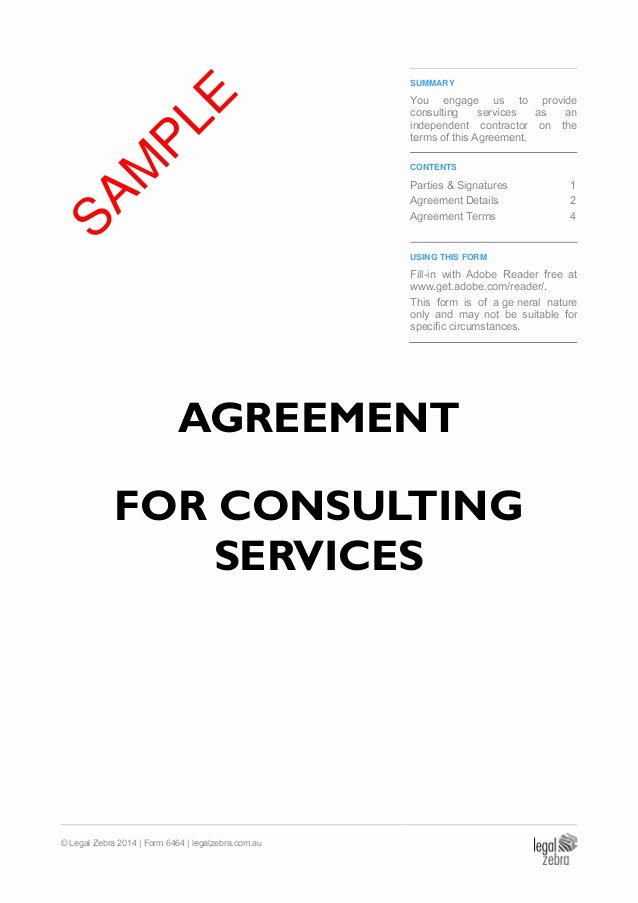 Contract Summary Template Awesome Independent Contractor Agreement Agreement for