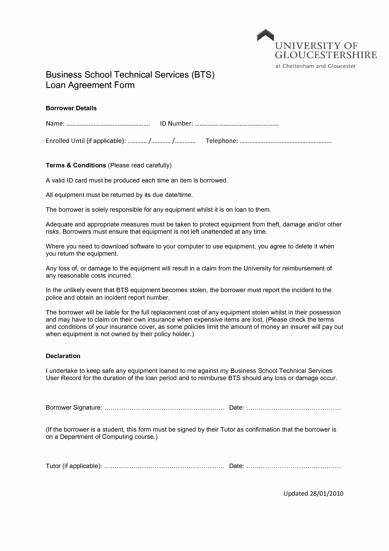 Contract Summary Template Awesome Printable Sample Loan Agreement form form