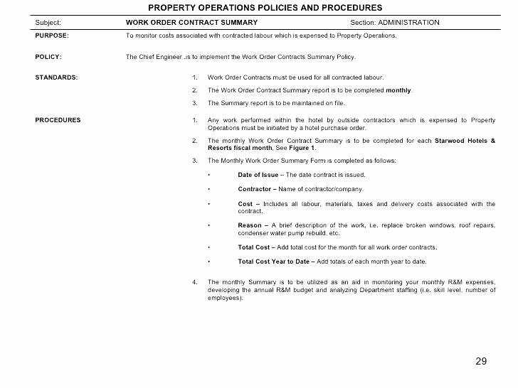 Contract Summary Template Elegant Sample Contract Summary Template