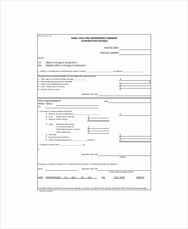 Contractor Invoice Template Excel Best Of 10 Contractor Invoice Samples Pdf Word Excel