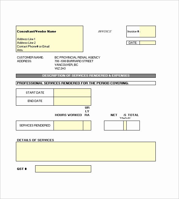 Contractor Invoice Template Excel New Excel Contractor Invoice Template Seven Things to Know