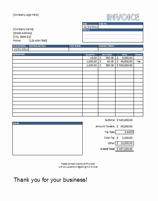 Contractor Invoice Template Excel New Excel In Life Templates Included Free Invoice Template