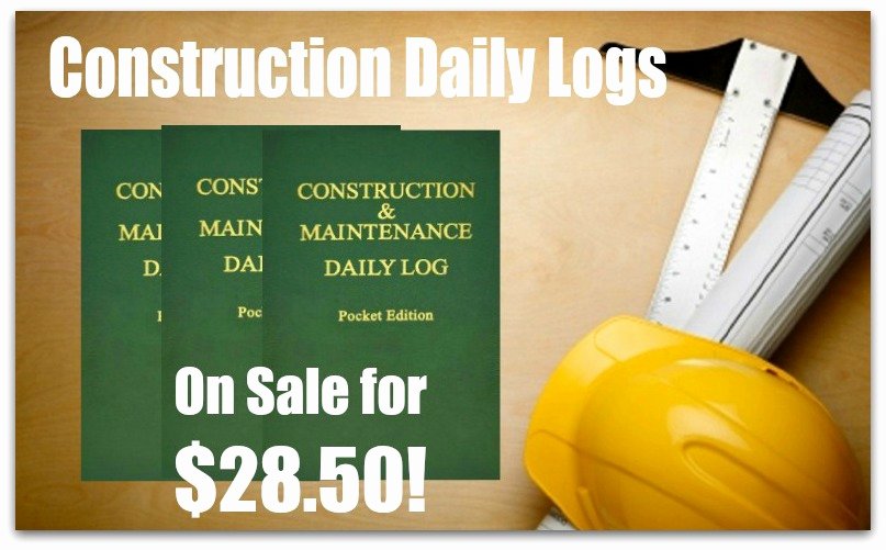 Contractors Daily Log Book Lovely Construction Daily Logs On Sale