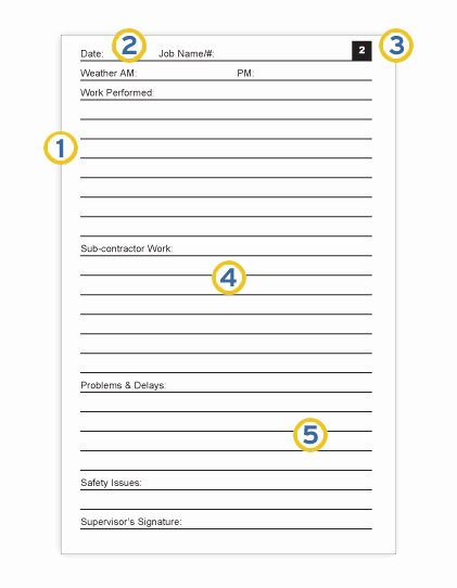 Contractors Daily Log Book Luxury Safety Meeting Outlines Log Book Sample