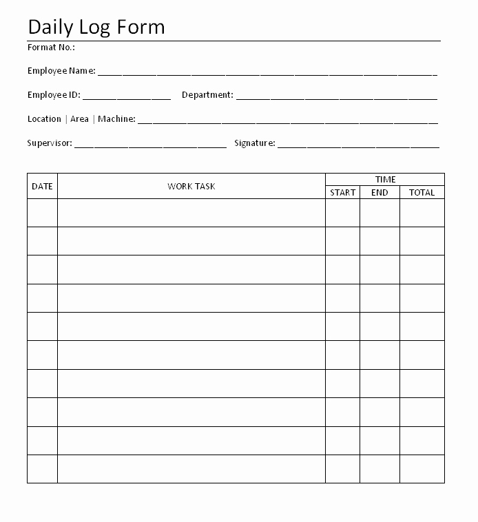 Contractors Daily Log Book New Best S Of Daily Log Examples Daily Log Book