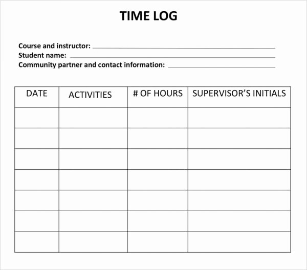 Contractors Daily Log Book New Work Log Template 5 Free Pdf Doc Download