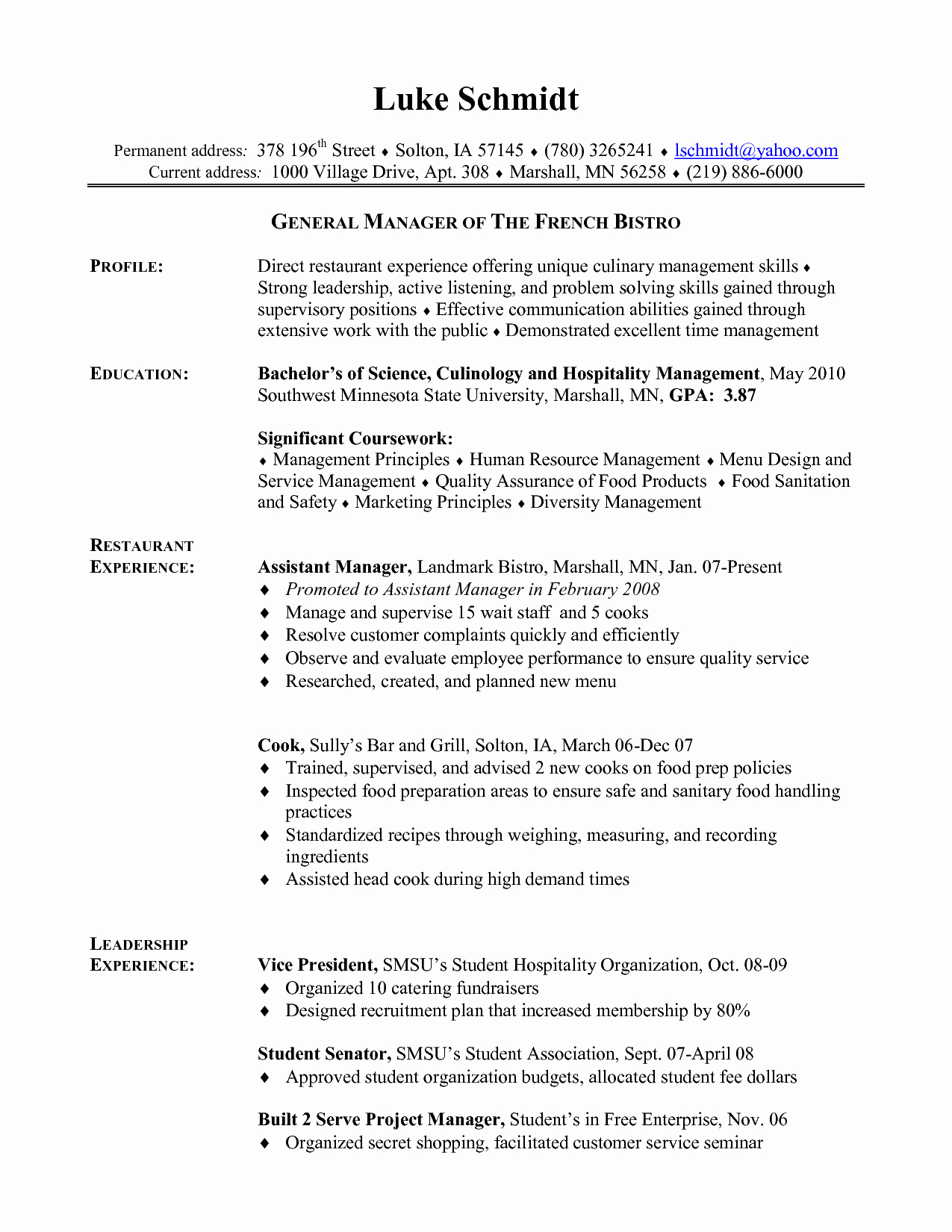 Cook Description for Resume Best Of Cook Duties Resume Resume Ideas