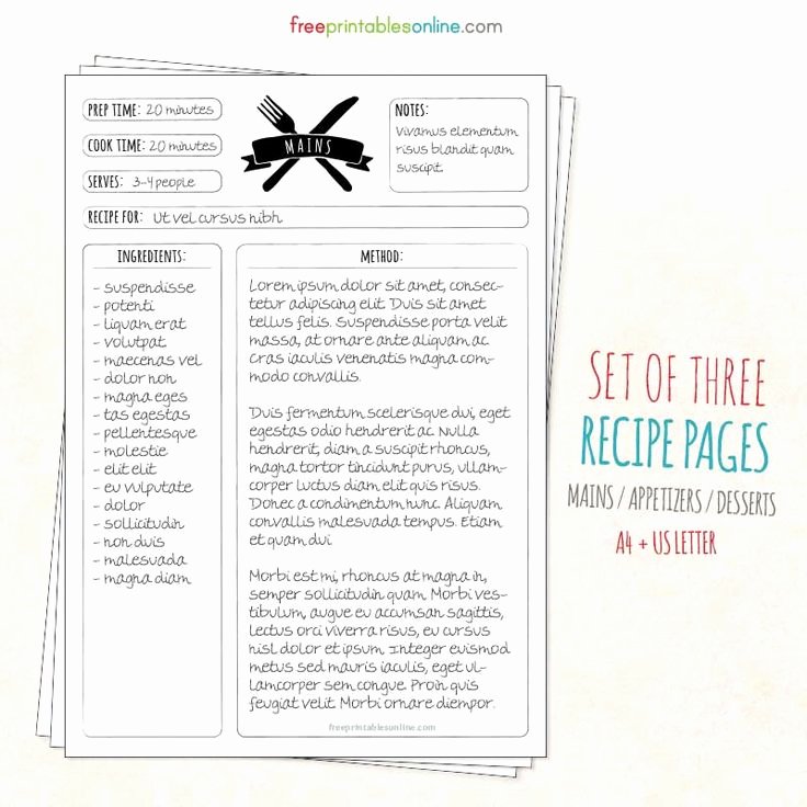 Cookbook Template Pages Elegant Best 25 Recipe Templates Ideas On Pinterest