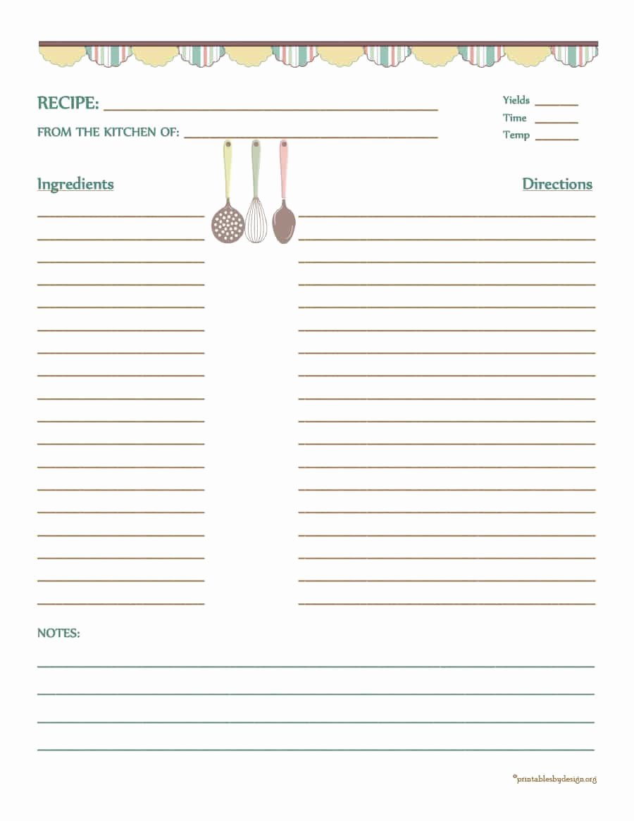 Cookbook Template Pages Fresh 44 Perfect Cookbook Templates [ Recipe Book &amp; Recipe Cards]