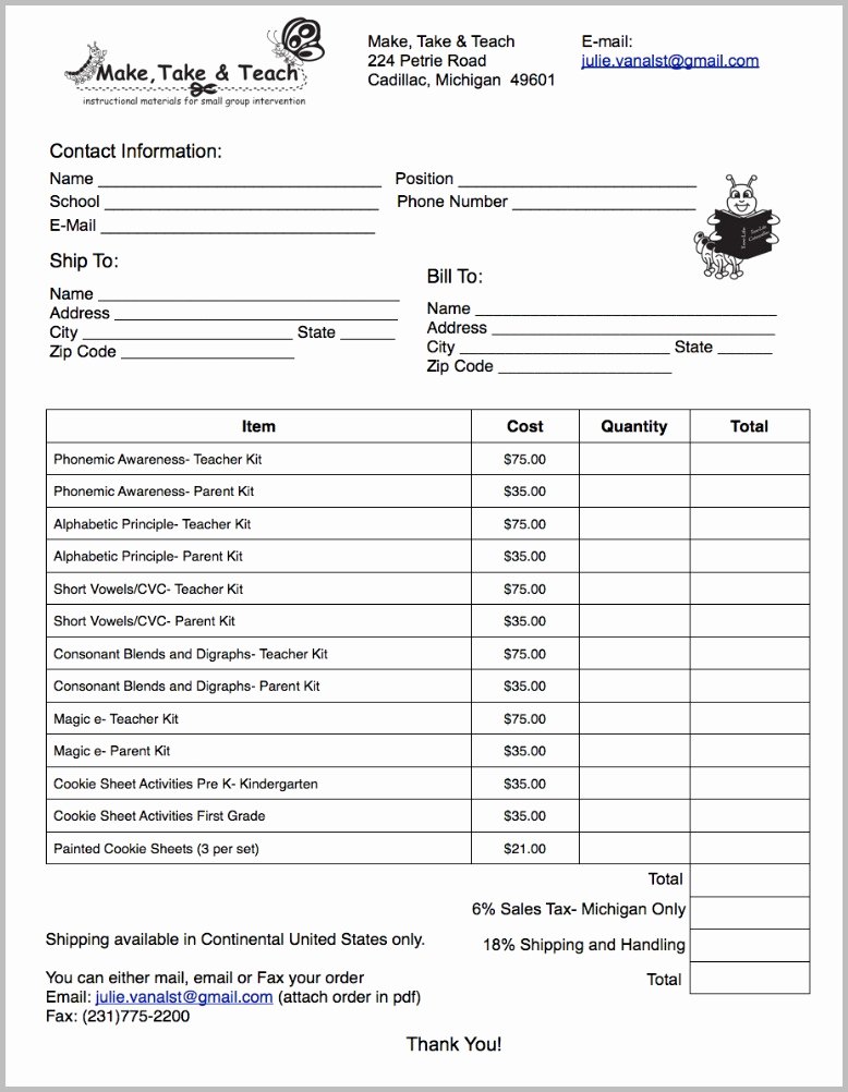 Cookie order form Template Best Of Printed First Grade Cookie Sheet Bundle Make Take &amp; Teach