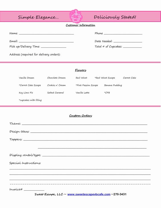 Cookie order form Template Elegant Pinterest • the World’s Catalog Of Ideas