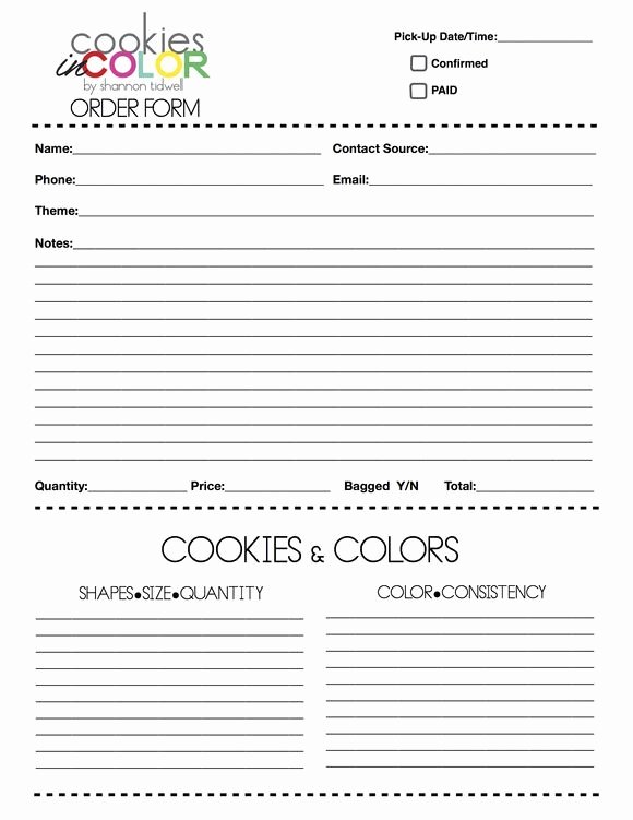 Cookie order form Template Inspirational Cookie order form Logo Free Download Available for Free