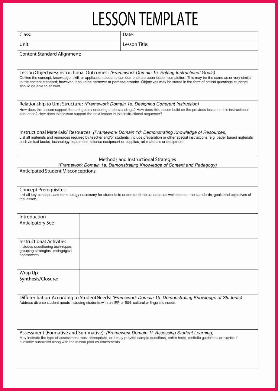 Cooperative Learning Lesson Plan Template New Sample Lesson Plan Template