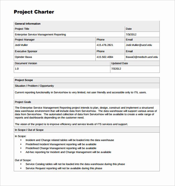 Corporate Charter Template Luxury 17 Project Template Doc Pdf Ppt