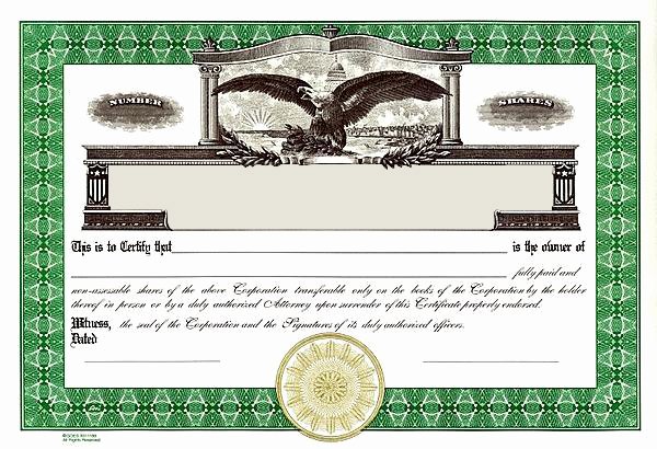 Corporate Seal Template Word Best Of Stock Certificates Llc Certificates Certificates