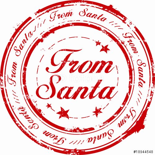 Corporate Seal Template Word Lovely &quot;from Santa Stamp&quot; Stock Image and Royalty Free Vector