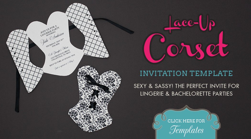 Corset Invitation Template Free Awesome Make Your Own Invitations Diy Invitation Templates